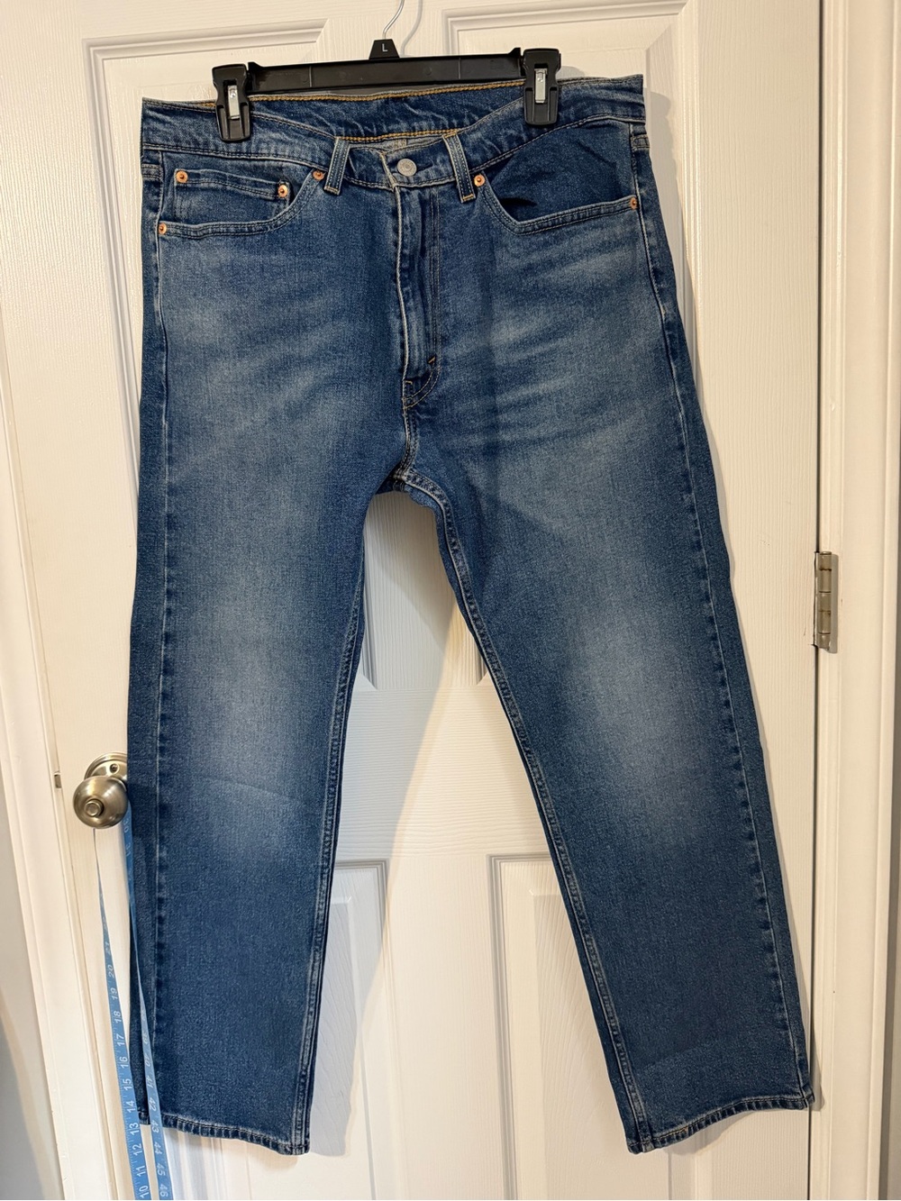 Levis 505 Men's Blue Denim Jeans med wash 34x30